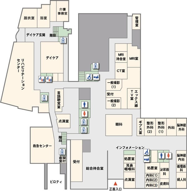 病院案内図１Ｆ